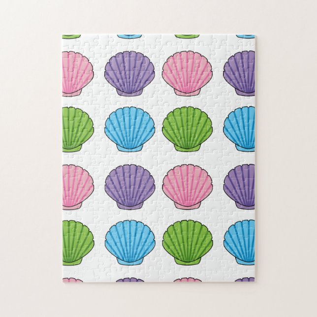 Pastel Colorful Seashell Pack Puzzle (Vertikal)