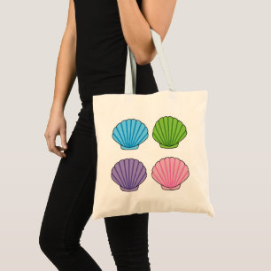 Pastel Colorful Seashell Pack Tragetasche