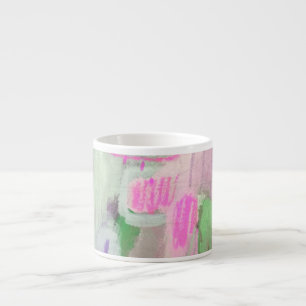 Pastel Colors Abstract Design Espresso Tasse