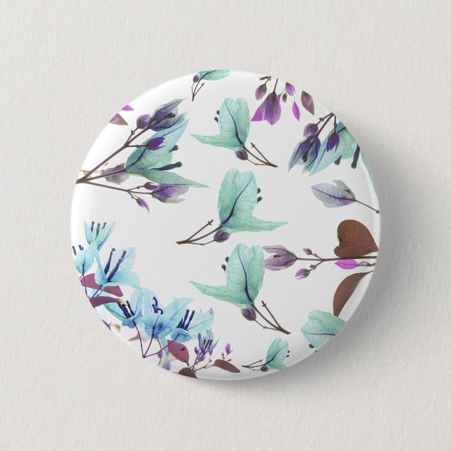 Pastel Colors Bougainvillea Blume Button (Vorderseite)