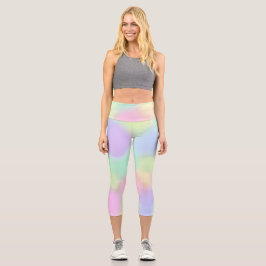 Pastel Colors Capri Leggings