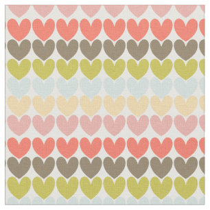 Pastel Colors Ditsy-Liebe hört Gemustertes Design Stoff