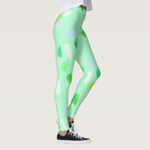 Pastel Colors Happy Fern Verlasse Leggings