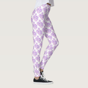 Pastel Colors Happy Lila Petals Leggings