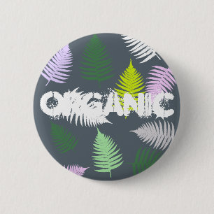 Pastel Colors Lucky Fern Button