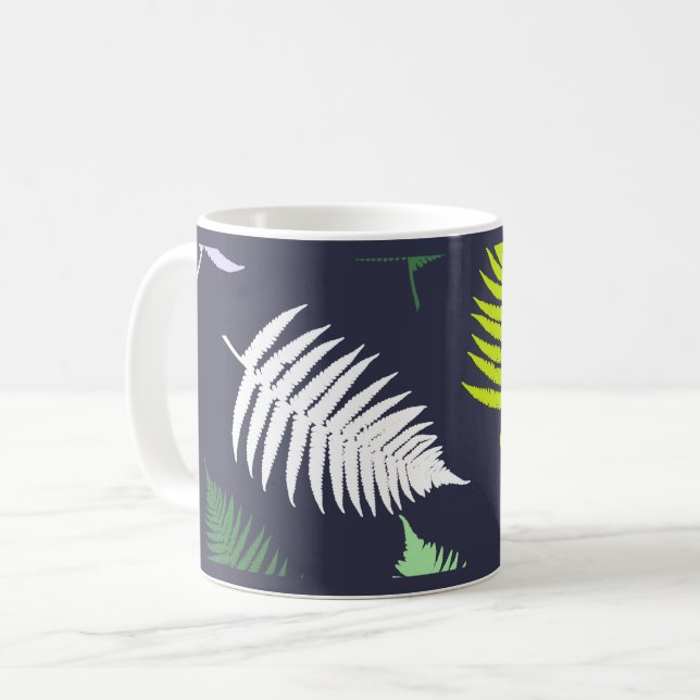 Pastel Colors Lucky Fern Kaffeetasse (Vorderseite Links)