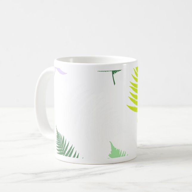Pastel Colors Lucky Fern Kaffeetasse (Vorderseite Links)