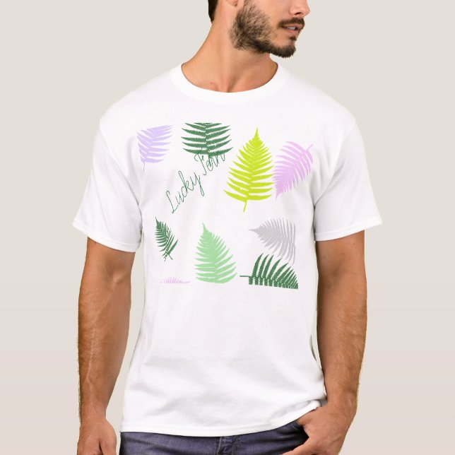 Pastel Colors Lucky Fern T-Shirt (Vorderseite)