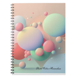 Pastel Colors Minimalism Notebook Notizblock