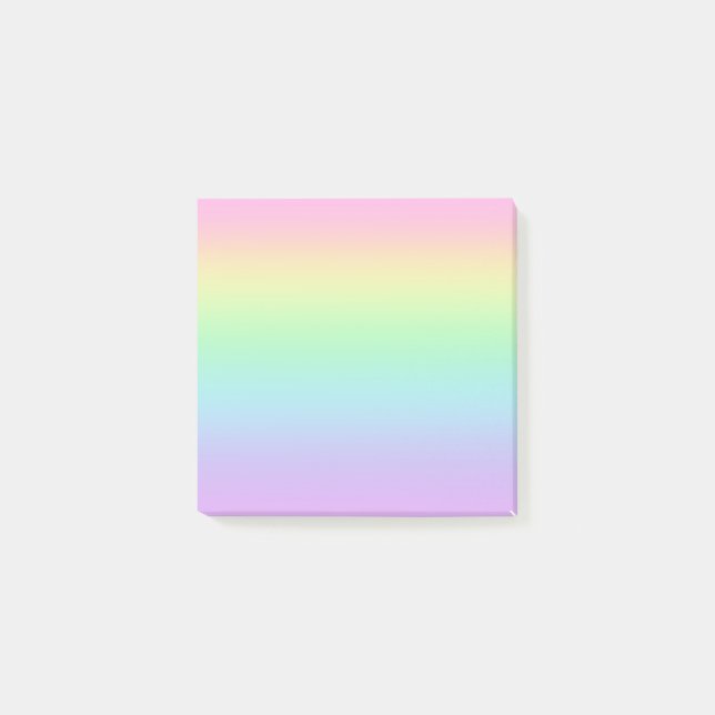 Pastel Colors Rainbow Gradient Postit Notes Post-it Klebezettel (Vorderseite)