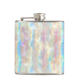 Pastel Colors Shimmering Iridescent Stripes Patter Flachmann