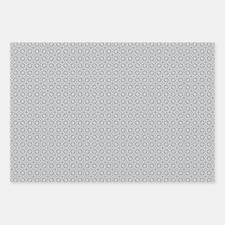 Pastel combination of Retro Gray, Mint, Geometric Geschenkpapier Set