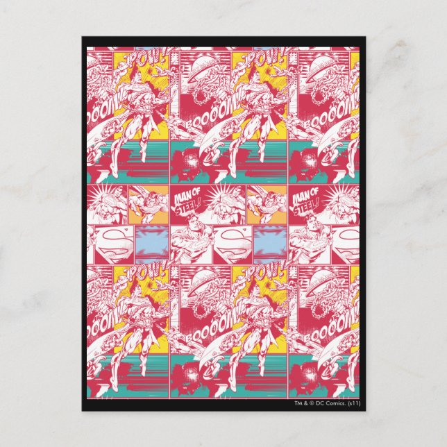 Pastel Comic Art Postkarte (Vorderseite)