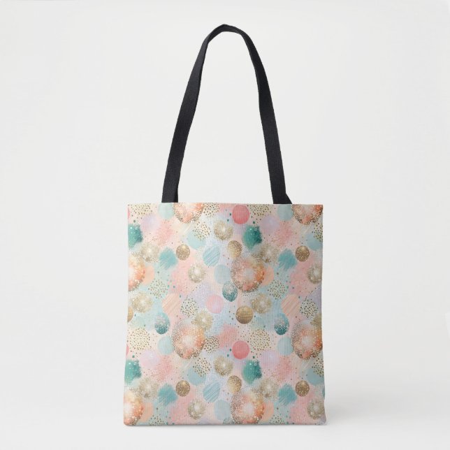 Pastel Confetti Glitzer Abstraktes Muster (Vorderseite)