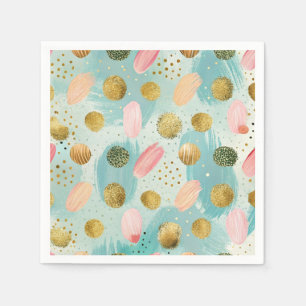 Pastel Confetti Glitzer Abstraktes Muster (2) Serviette