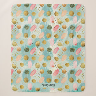 Pastel Confetti Glitzer Abstraktes Muster (2) Sherpadecke