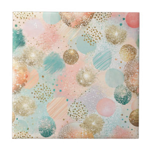Pastel Confetti Glitzer Abstraktes Muster Fliese