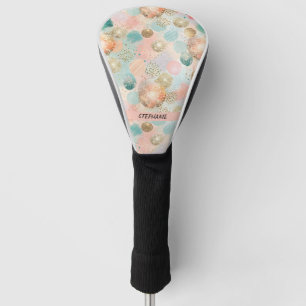 Pastel Confetti Glitzer Abstraktes Muster Golf Headcover