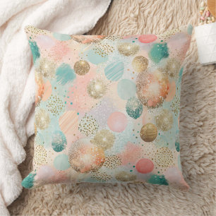 Pastel Confetti Glitzer Abstraktes Muster Kissen