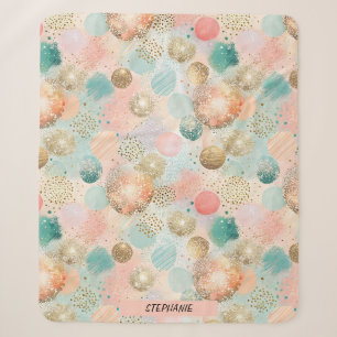 Pastel Confetti Glitzer Abstraktes Muster Sherpadecke
