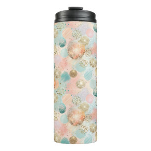 Pastel Confetti Glitzer Abstraktes Muster Thermosbecher