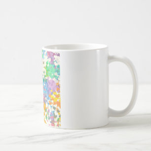 Pastel Confetti Hearts Kaffeetasse