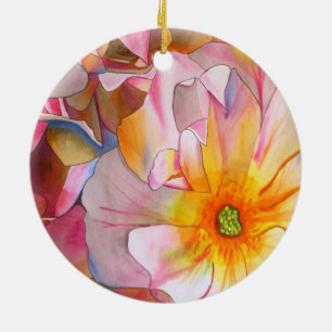 Pastel Cornelia Rose Aquarellbilder Keramikornament