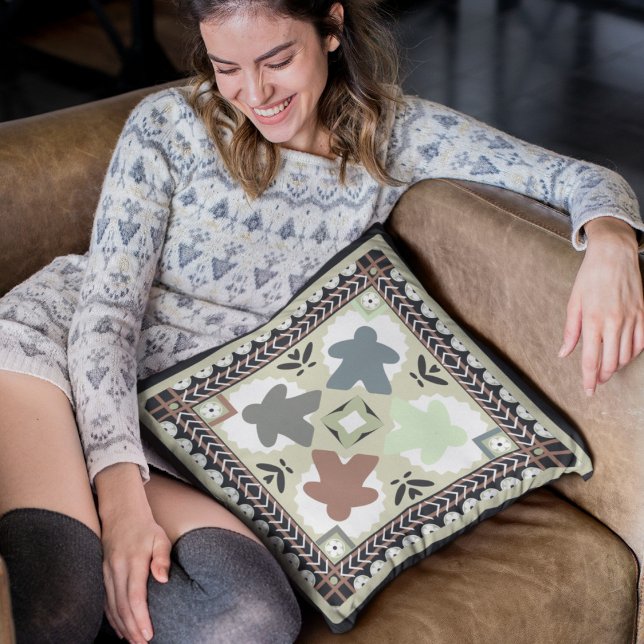 Pastel Country Hütte Muster Kissen (Von Creator hochgeladen)