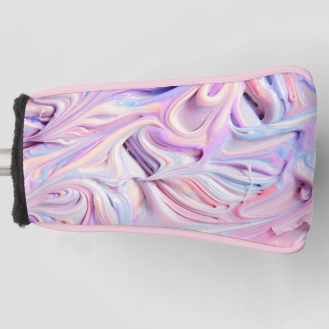 Pastel Creamy Zuckerguss Golf Headcover (Vorderseite)