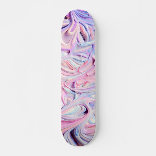 Pastel Creamy Zuckerguss Skateboard (Vorne)