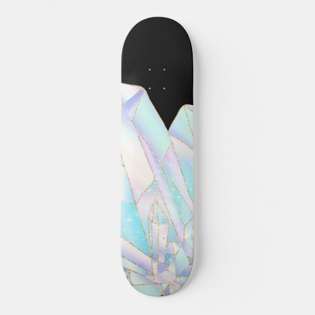 Pastel Crystal Black Skateboard Deck (Vorderseite)