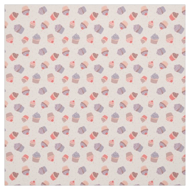 Pastel Cupcake Confetti Party Fabric Stoff (Muster)