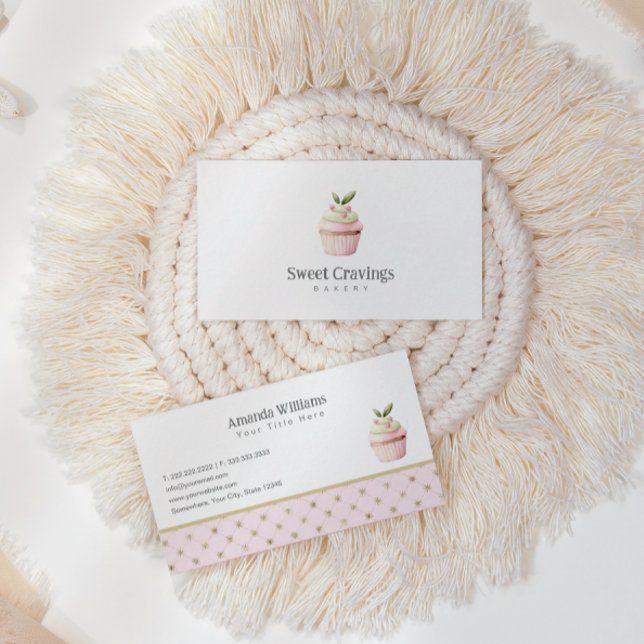 Pastel Cupcake Süßigkeiten Leckereien Bäckerei Aqu Visitenkarte (Von Creator hochgeladen)