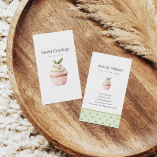 Pastel Cupcake Süßigkeiten Leckereien Bäckerei Aqu Visitenkarte