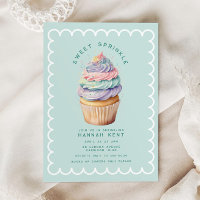 Pastel Cupcake Sweet Baby Dusche Sprinkle