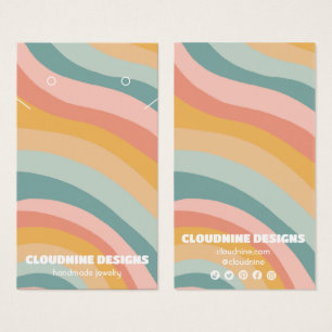 Pastel Curve Earring Necklace Juwelier Display Car