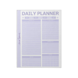 Pastel Daily Planner - Anpassbarer Name Notizblock