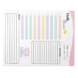 Pastel Daily Planner -To do list, reminder & notes Notizblock