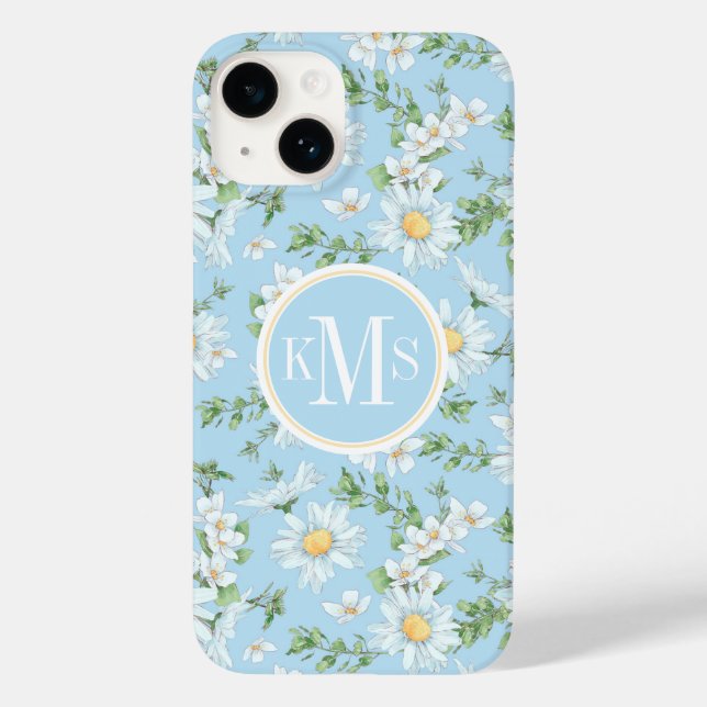 Pastel Daisy Flower Garden Muster Case-Mate iPhone Hülle (Rückseite)