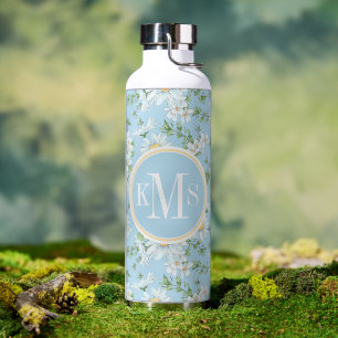 Pastel Daisy Flower Garden Muster Trinkflasche
