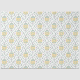 Pastel Damask Ostereier Muster Seidenpapier