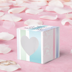 Pastel Damask Wedding Vielen Dank Geschenkschachtel