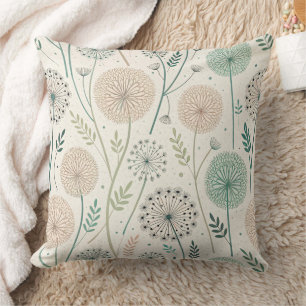 Pastel Dandelion Dreams - Whimsical Floral (2) Kissen