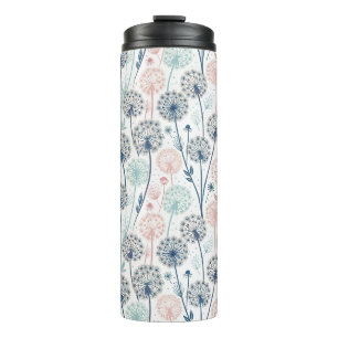 Pastel Dandelion Dreams - Whimsical Floral Thermosbecher
