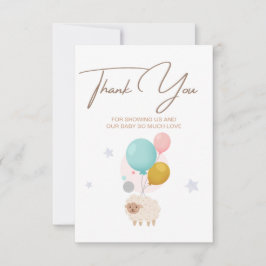 Pastel Delight: Niedliche Babydusche Danke Karte