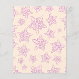 Pastel Design Scrapbook Paper - Lila floral