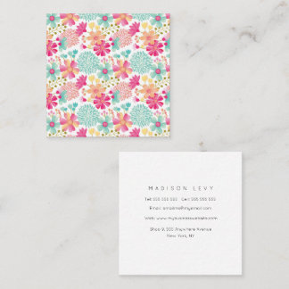 Pastel Designer Artist Blume Muster Ladys Terminkarte