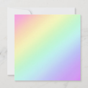 Pastel Diagonal Rainbow Gradient Mitteilungskarte
