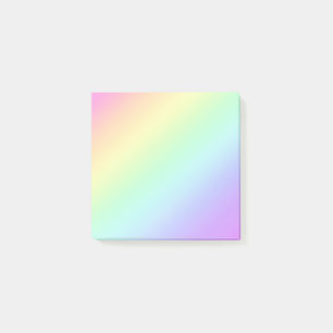 Pastel Diagonal Rainbow Gradient Post-it Klebezettel