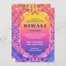 Pastel Diwali Einladung